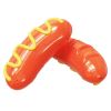 2023 New Sausage Dog Chew Toys TPR Indestructible Dog Toothbrush Toy Squeaky Fun Interactive Dog Toy for Small Medium Large Dogs - 2 pieces