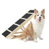 Tall Adjustable Pet Ramp, Folding Portable Wooden Dog Cat Non-Slip Paw Traction - Default