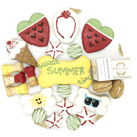 Summer Themed Dog Treats Gift Box - 21 Treats