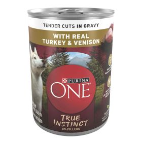 Purina ONE Tender Cuts Real Turkey & Venison Wet Dog Food 13 oz Can - Purina ONE