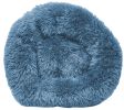 Pet Life 'Nestler' High-Grade Plush and Soft Rounded Dog Bed - Blue - Medium