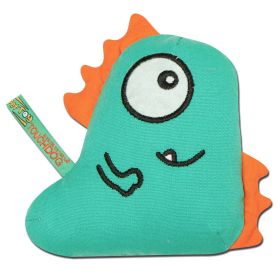 Touchdog Cartoon Shoe-faced Monster Plush Dog Toy - Green