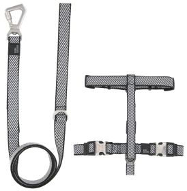 Pet Life 'Escapade' Outdoor Series 2-in-1 Convertible Dog Leash and Harness - Grey - Medium