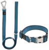 Pet Life 'Escapade' Outdoor Series 2-in-1 Convertible Dog Leash and Collar - Blue - Small