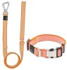 Pet Life 'Escapade' Outdoor Series 2-in-1 Convertible Dog Leash and Collar - Orange - Medium