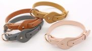 Pet Life 'Ever-Craft' Boutique Series Adjustable Designer Leather Dog Collar - Brown - Small