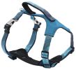 Pet Life 'Geo-prene' 2-in-1 Shock Absorbing Neoprene Padded Reflective Dog Leash and Harness - Blue - Small