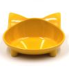 Pet cat bowl Non slip cute cat shaped colorful High Quality cat bowl cat food bowl - green