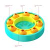 Dog Puzzle Toys Slow Feeder Interactive Increase Puppy IQ Food Dispenser Slowly Eating NonSlip Bowl Pet Cat Dogs Training Game - Blue