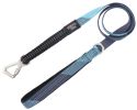 Pet Life 'Geo-prene' 2-in-1 Shock Absorbing Neoprene Padded Reflective Dog Leash and Harness - Blue - Small