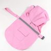 Dog Raincoats (XSmall) for Large Dogs with Reflective Strip Hoodie; Rain Poncho Jacket for Dogs - D4-Pink - [XS]