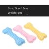 2pcs New dog grinding teeth biting toys Creamy scented with prickly flat bones Large and small dog teeth grinding toys; dog's gifts - 2pcs - Pink