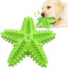 Sea Star Shaped Dog Toothbrush with Sound Pet Teeth Grinding Toy Dog Sound Toy - A - CN