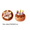 Dog plush toys; pets gnawing bones; sounding toys; teeth cleaning; fun birthday cakes; dog toys; dog gifts - Cake