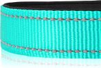 Reflective Dog Collar; Soft Neoprene Padded Breathable Nylon Pet Collar Adjustable for Medium Dogs - Green - Medium (Pack of 1)