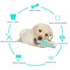 Dog Molar Toothbrush Toys Chew Cleaning Teeth Safe Puppy Dental Care Soft Pet Cleaning Toy Supplies - Blue Ball