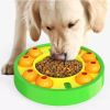 Dog Pets Puzzle Toys Slow Feeder Interactive Increase Puppy IQ Food Dispenser Slowly Eating NonSlip Bowl Pet Dogs Training Game - Lake Blue Roulette